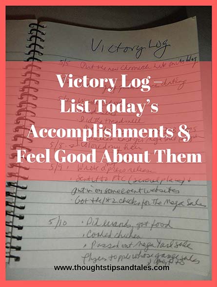 Victory Log – List Today’s Accomplishments, Gain Satisfaction