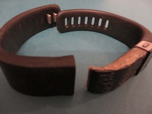 Fitbit after 10 months - in two pieces, worn
