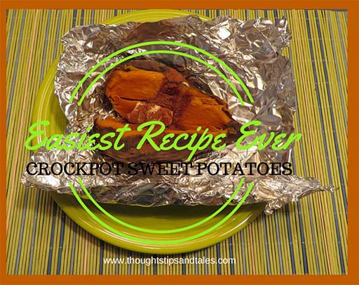 Easiest Recipe Ever: Crockpot Sweet Potatoes with Butter and Cinnamon