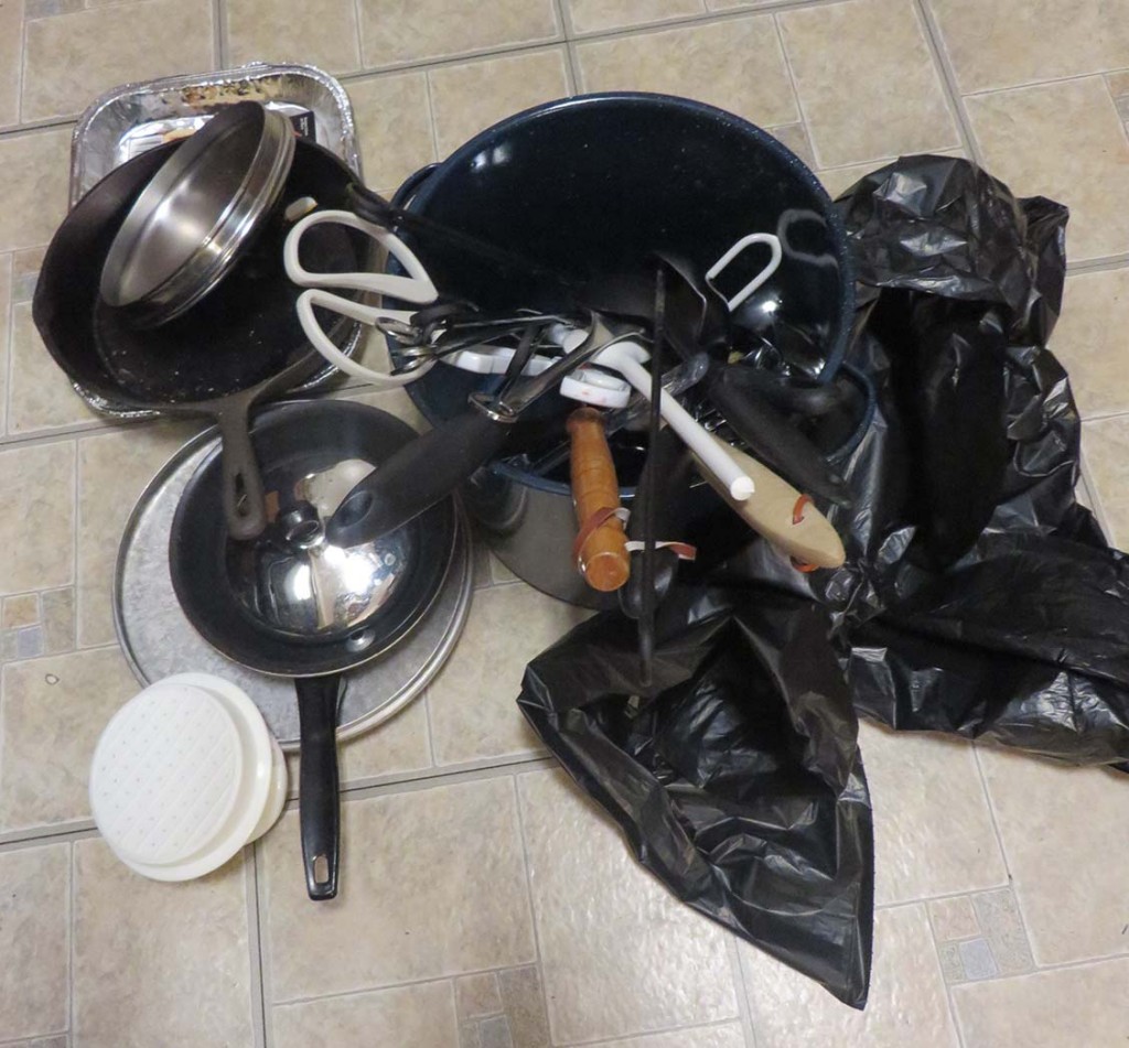 Decluttering pots and pans