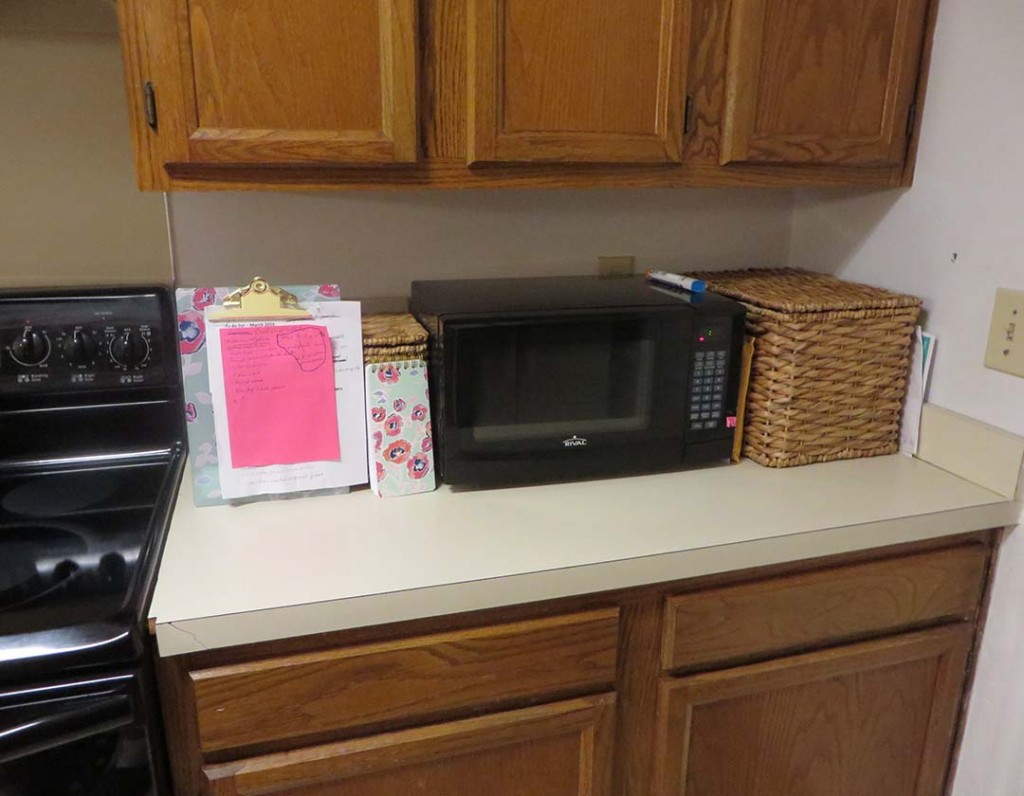 Decluttering the kitchen counter