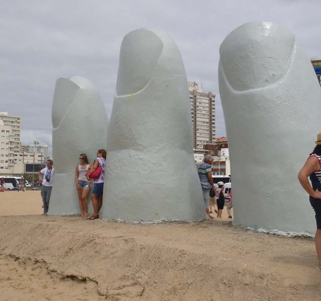 The Hand sculpture in Punta Del Este