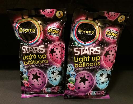 star light up balloons for eclipse party