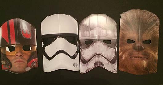 star war masks for eclipse party and costume contest
