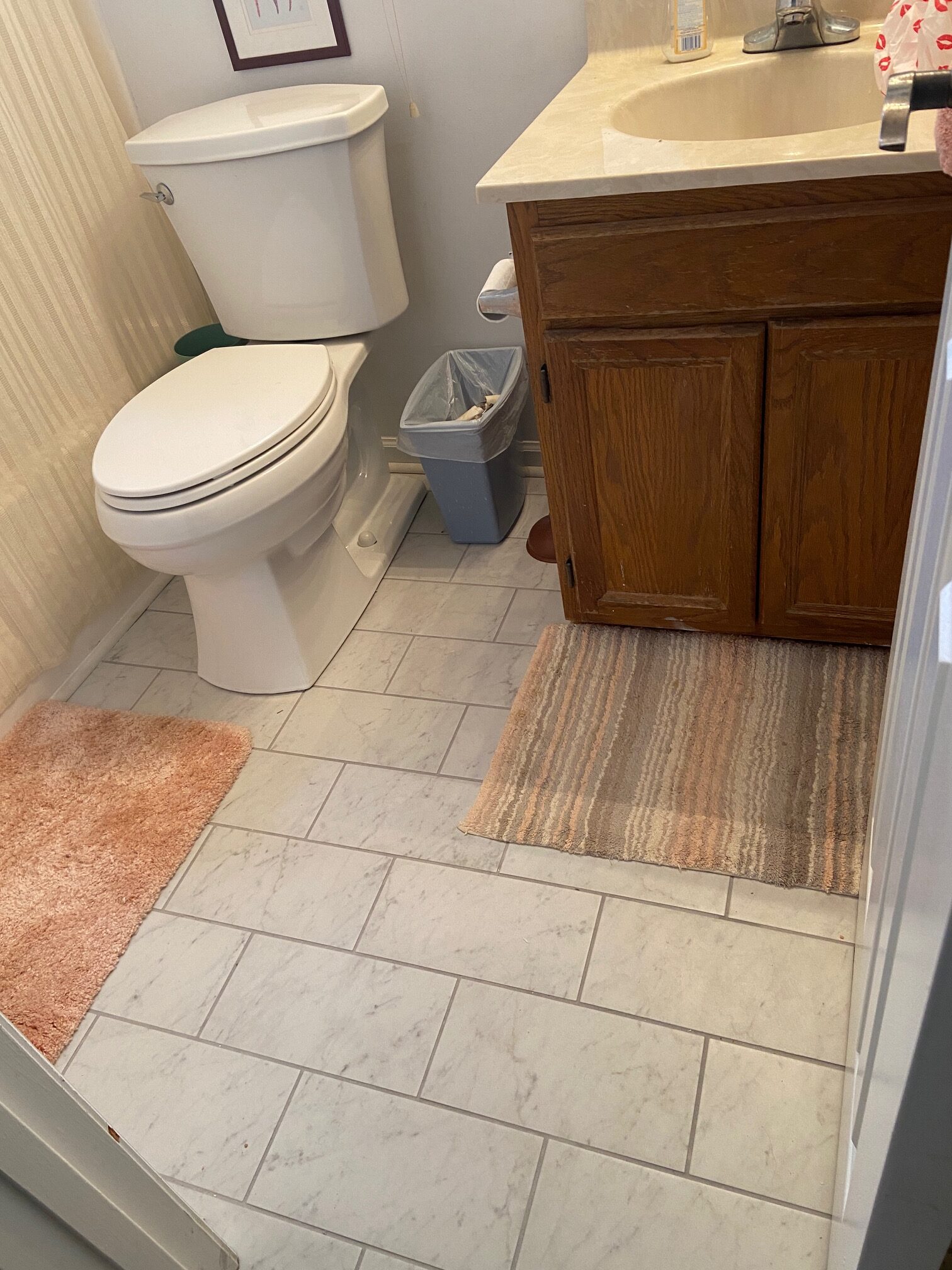 new tile bathroom